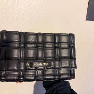 Michael Kors Black Quilted Leather Bag